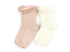 Lil Atelier rose dust/turtledove cotton (2-pack)